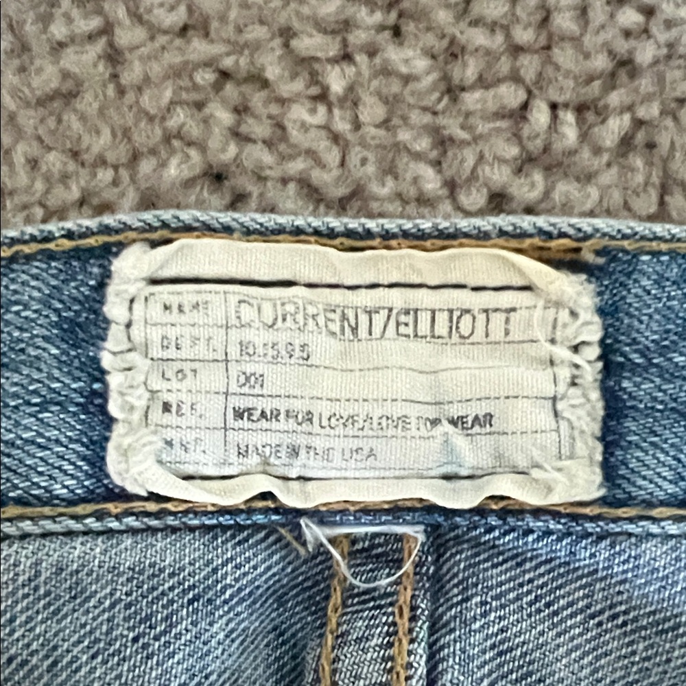 Current/Elliott Classic Blue Denim - Picture 2 of 4